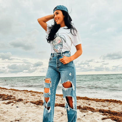 Beach Life Turtle Tee - Mommy Apparel