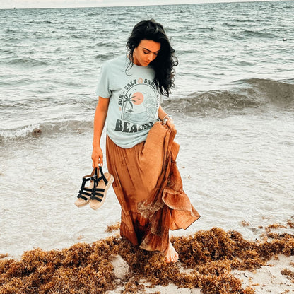 Beachy Tee - Dusty Blue