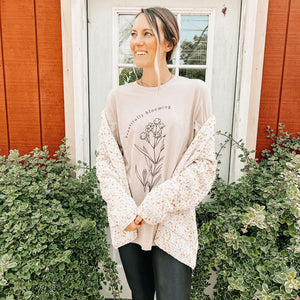 Beautifully Blooming Tee - Pink Gravel - Mommy Apparel