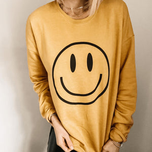 Black Smiley Sweatshirt