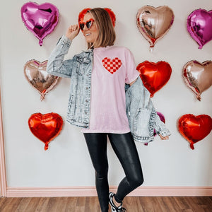 Checkerboard XOXO Tee - Mommy Apparel