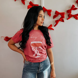 Cherry Kiss Lounge Tee - Mommy Apparel