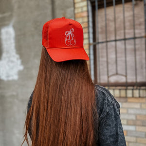 Cherry Trucker Hat - Red