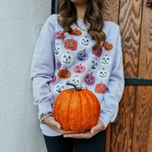 Colorful Pumpkins Sweatshirt - Orchid - Mommy Apparel