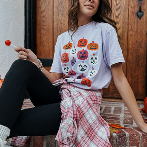 Colorful Pumpkins Tee - Orchid - Mommy Apparel