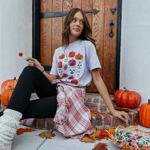 Colorful Pumpkins Tee - Orchid - Mommy Apparel