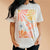 Colorful Retro Flowers Tee - NEW