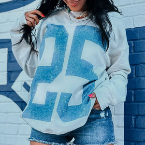 Distressed 25 Sweatshirt