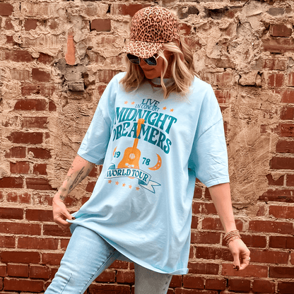 model wearing Midnight Dreamers Tee