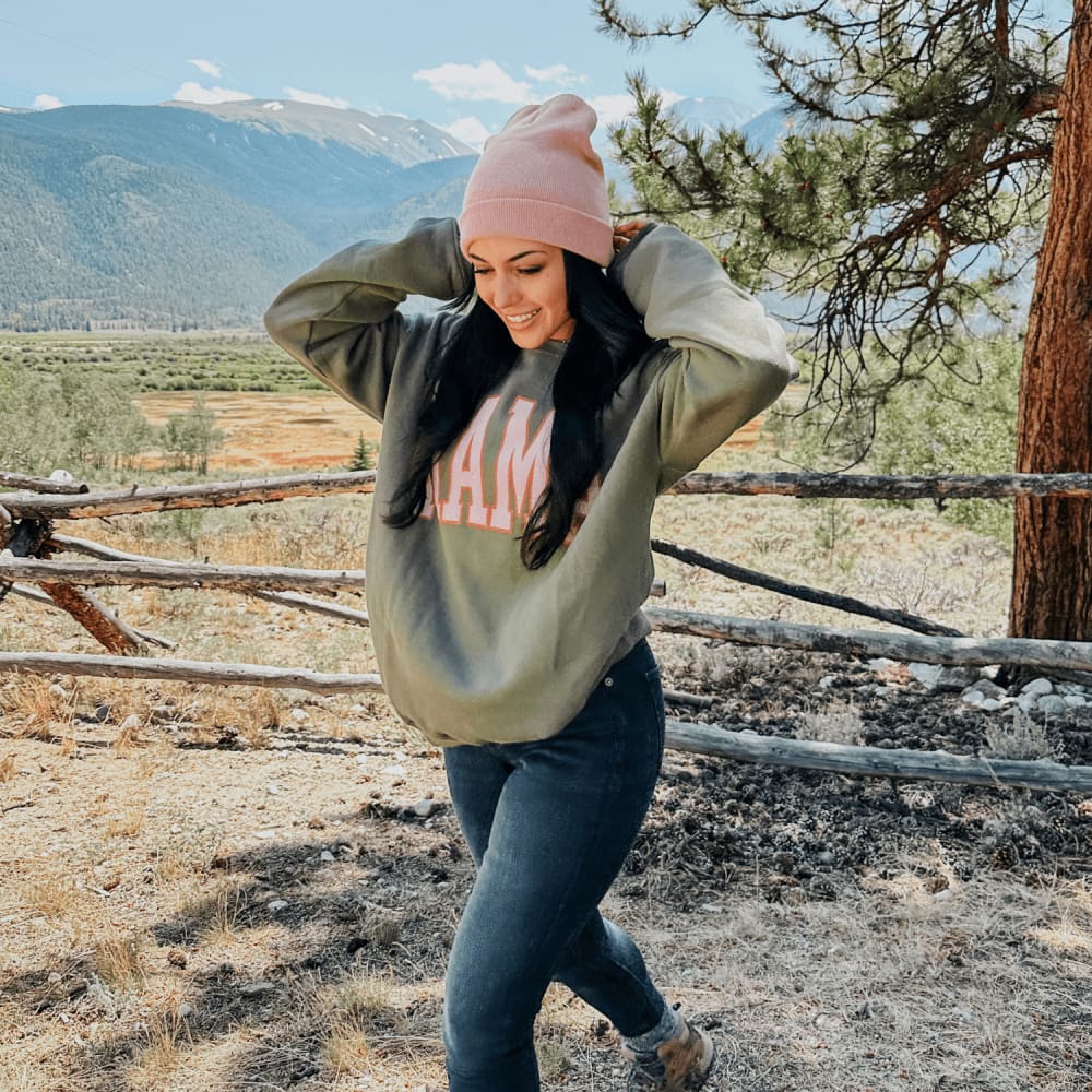Fall Mama Sweatshirt - Military Green