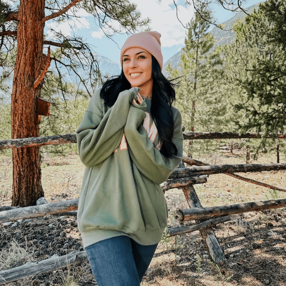 Fall Mama Sweatshirt - Military Green