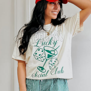 Feeling Lucky Social Club Tee - NEW