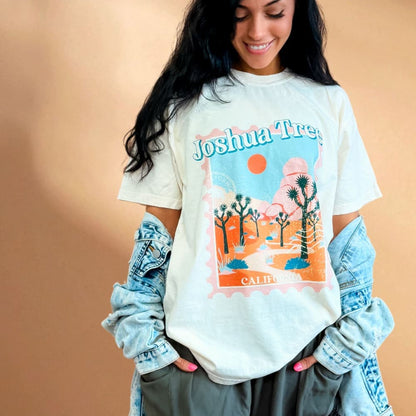 Joshua Tree Stamp National Park Tee - NEW