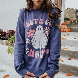 Let’s Go Ghouls Floral Sweatshirt - Mommy Apparel