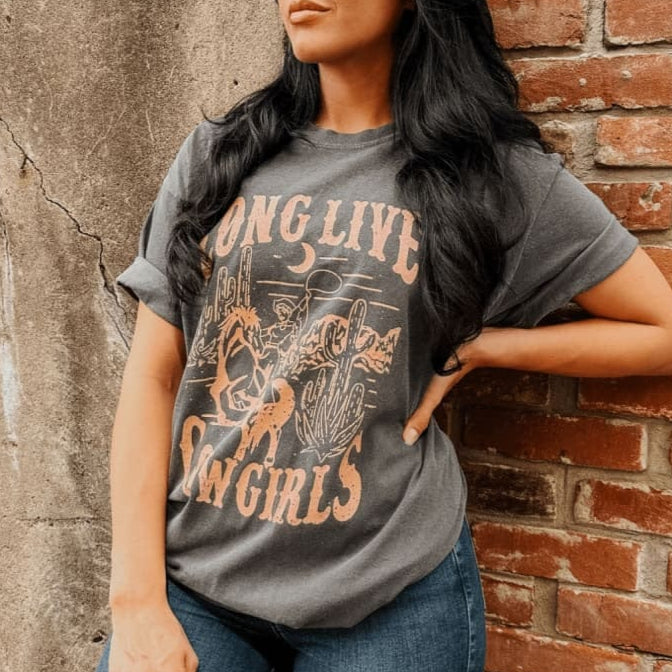 Long Live Cowgirls Tee - Mommy Apparel