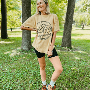 Made to Adventure Tee - Mustard - Mommy Apparel