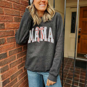 Mama Bow Raglan Sweatshirt