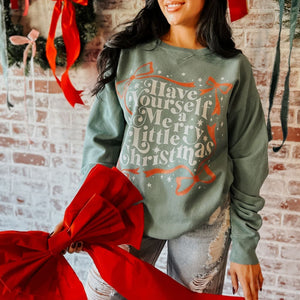 Merry Little Christmas Bows Crewneck