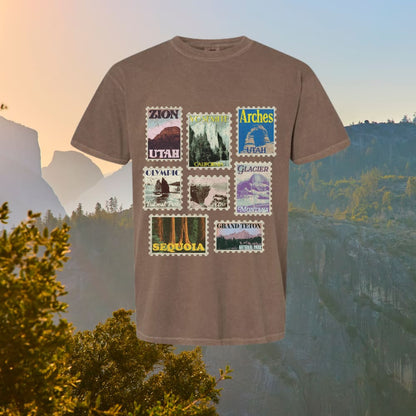 National Park Stamp Collection Tee - NEW