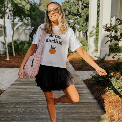 Oh My Darling Relaxed Boxy Crop - NEW