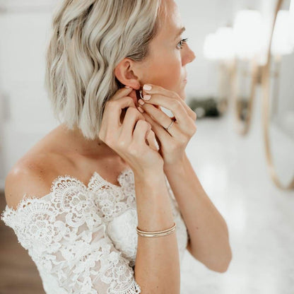 Personalized Gold Bridal Set