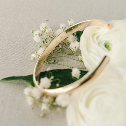 Personalized Gold Bridal Set