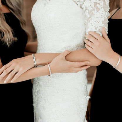 Personalized Silver Bridal Set