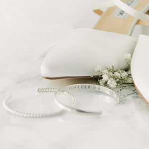 Personalized Silver Bridal Set