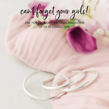 Personalized Silver Bridal Set