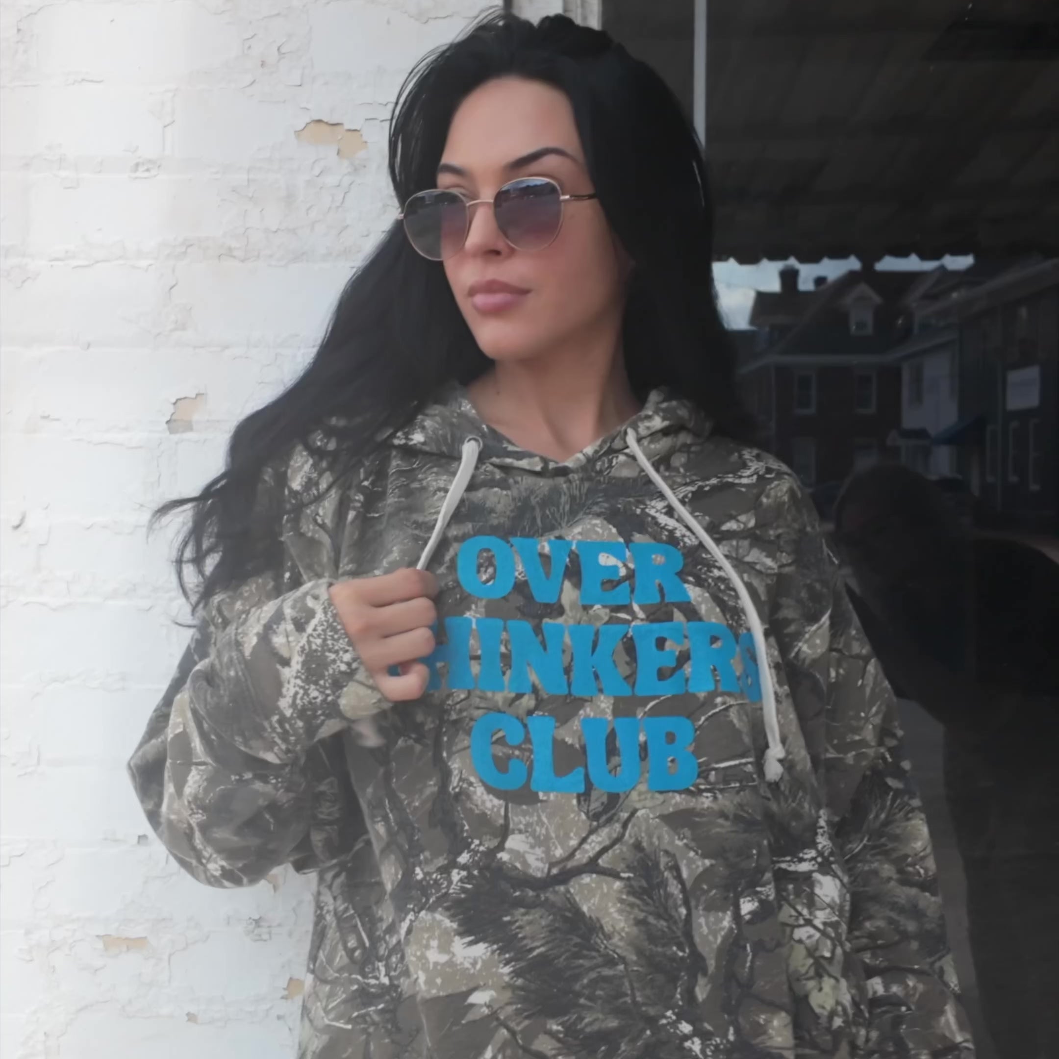 Over Thinkers Club - Camo Hoodie