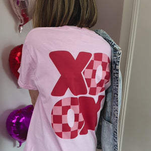 Checkerboard XOXO Tee - Kids