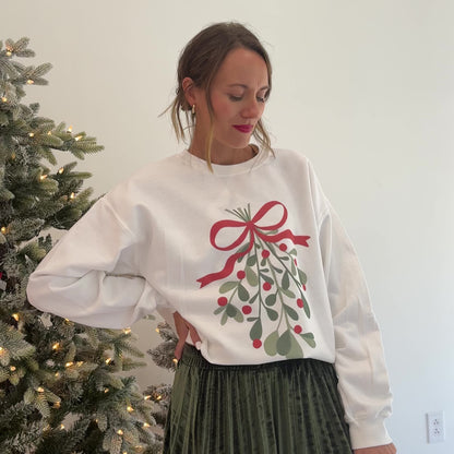 Holly Bow Sweatshirt