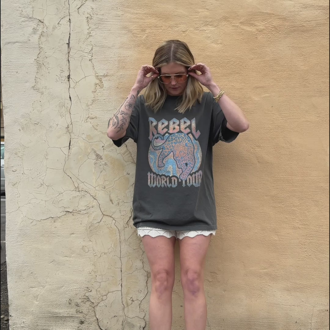 Rebel Tour Leopard Tee