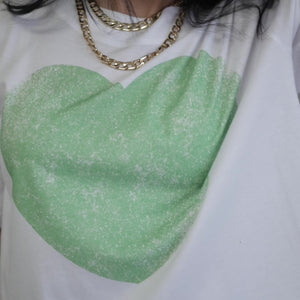 Green Heart Relaxed Boxy Crop