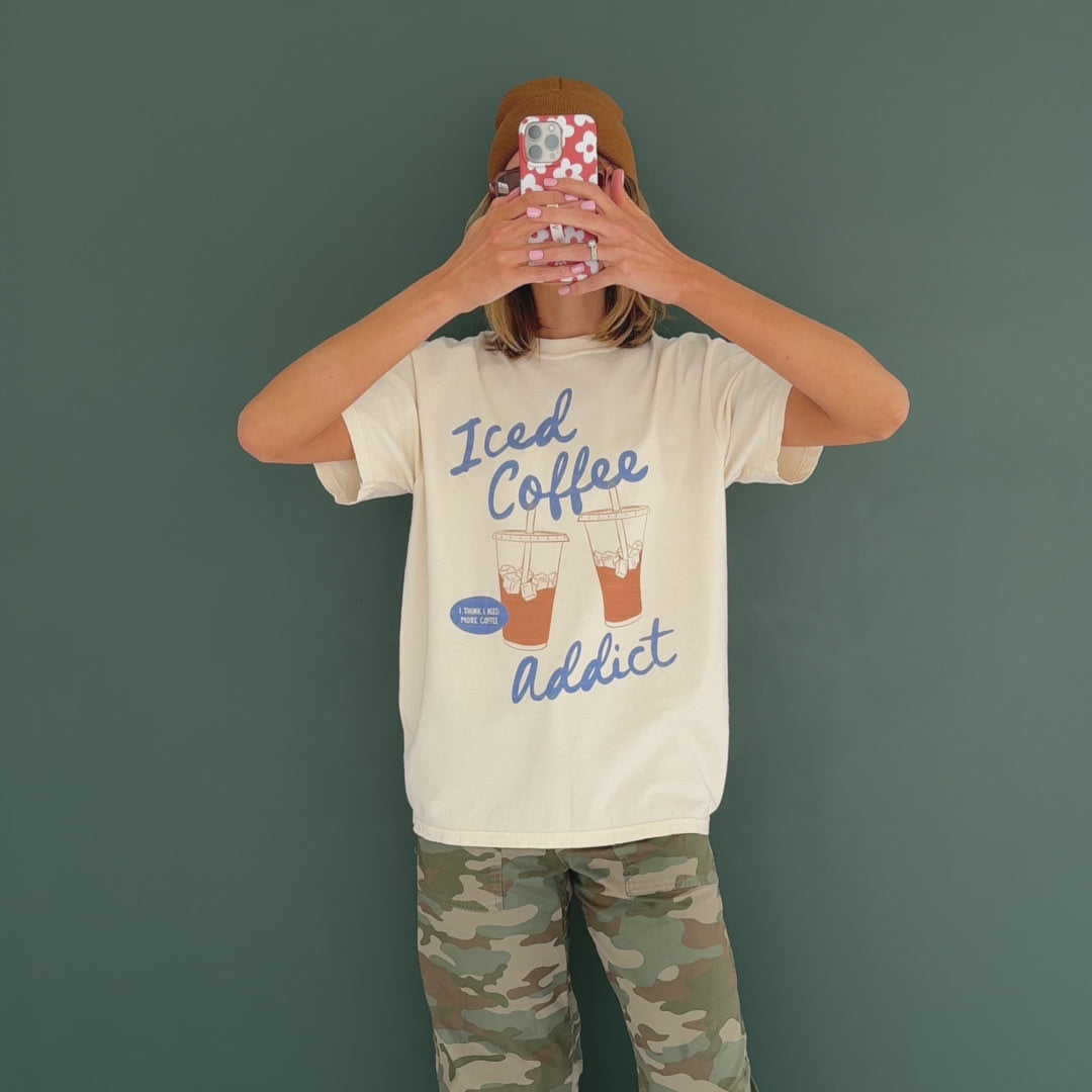 Iced Coffee Addict Tee