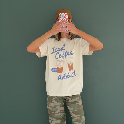 Iced Coffee Addict Tee
