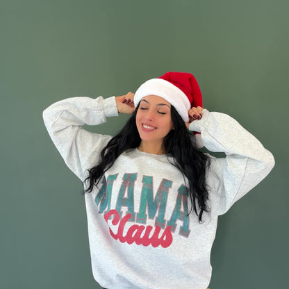 Plaid Mama Claus Sweatshirt