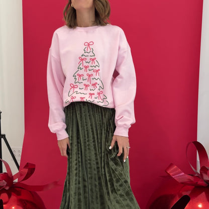 Pretty Little Bow Tree Sweatshirt