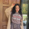 woman wearing cozy days