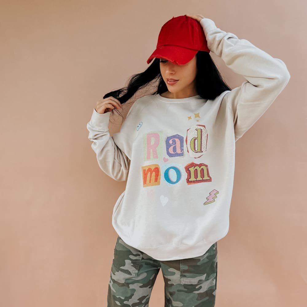 Rad Mom Poster Sweatshirt
