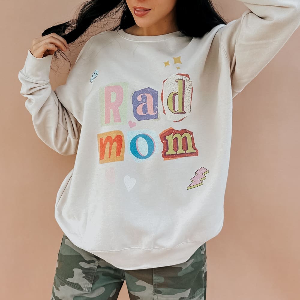 Rad Mom Poster Sweatshirt