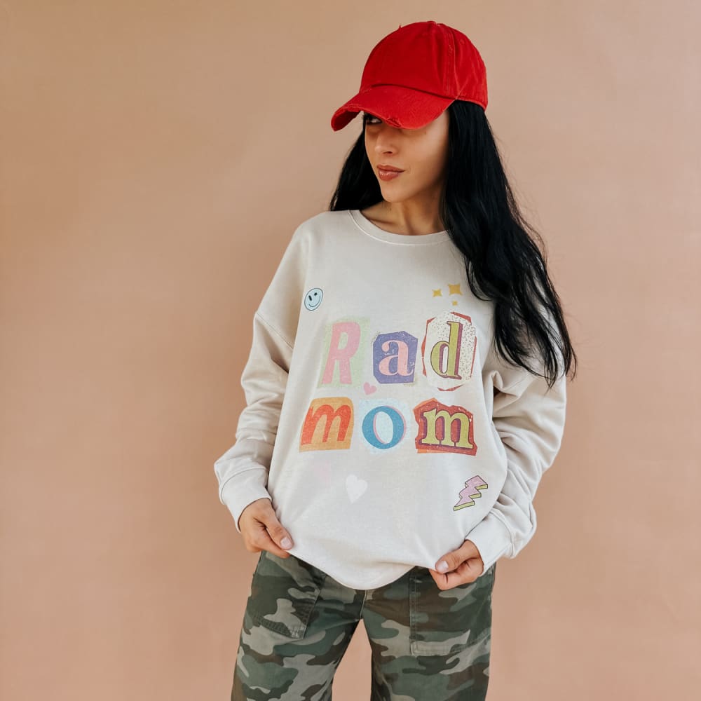 Rad Mom Poster Sweatshirt