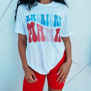 American Mama - Red & Blue - Mommy Apparel