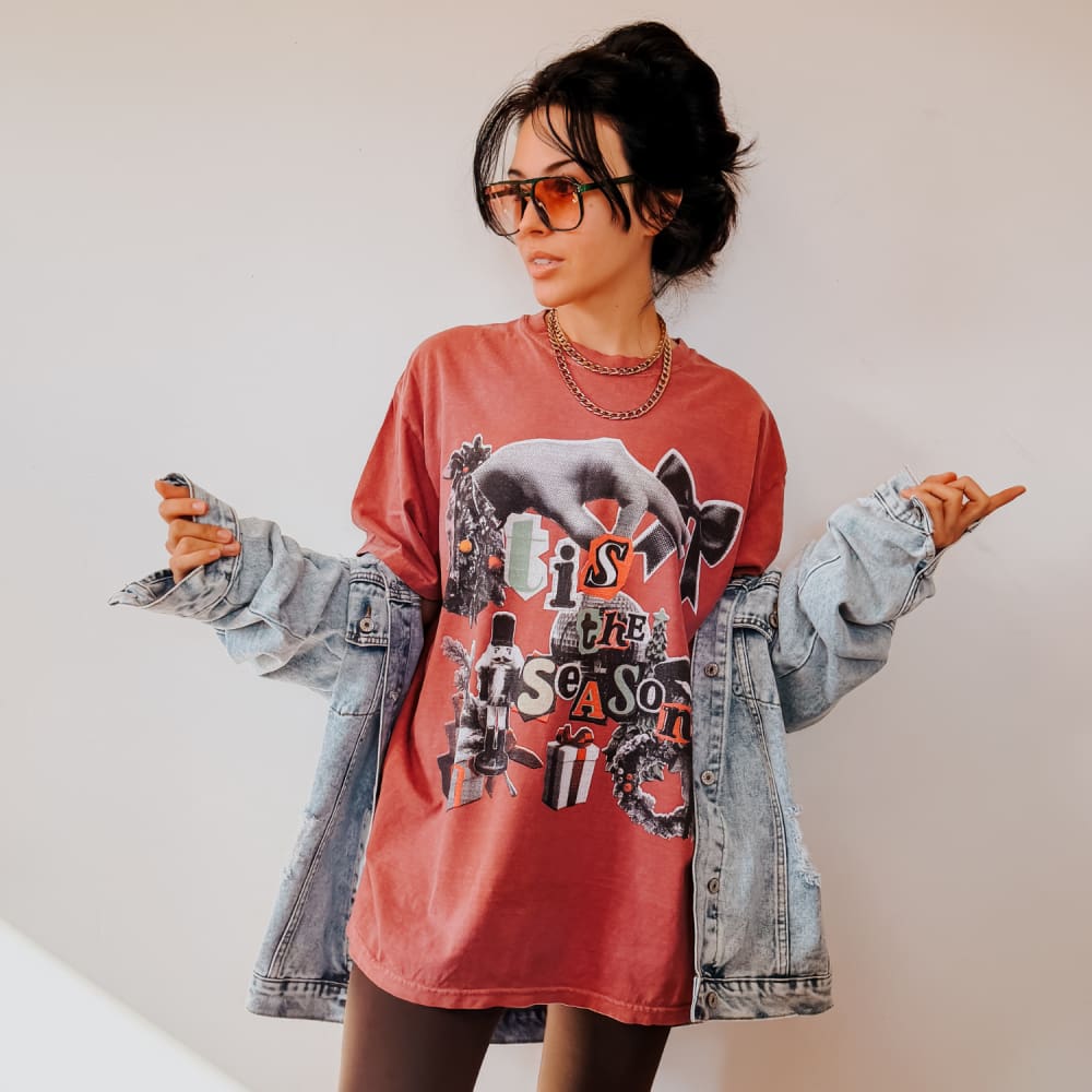 Retro Collage Oversized Tee