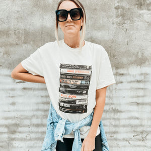 Retro Music Tapes Band Tee - Mommy Apparel