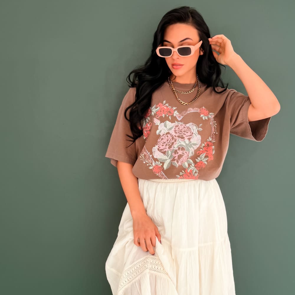 Rosy Heart Tee - NEW