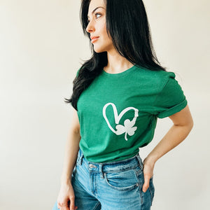 Shamrock Heart Tee - Mommy Apparel