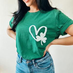 Shamrock Heart Tee - Mommy Apparel