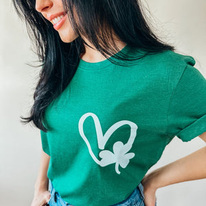 Shamrock Heart Tee - Mommy Apparel