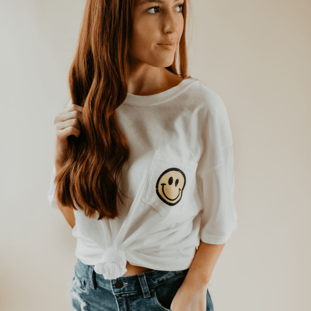 Smiley Pocket Tee